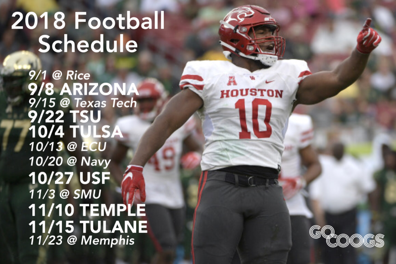 Houston Cougars Football Schedule
