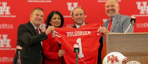 Dana Holgorsen introduced at Houston