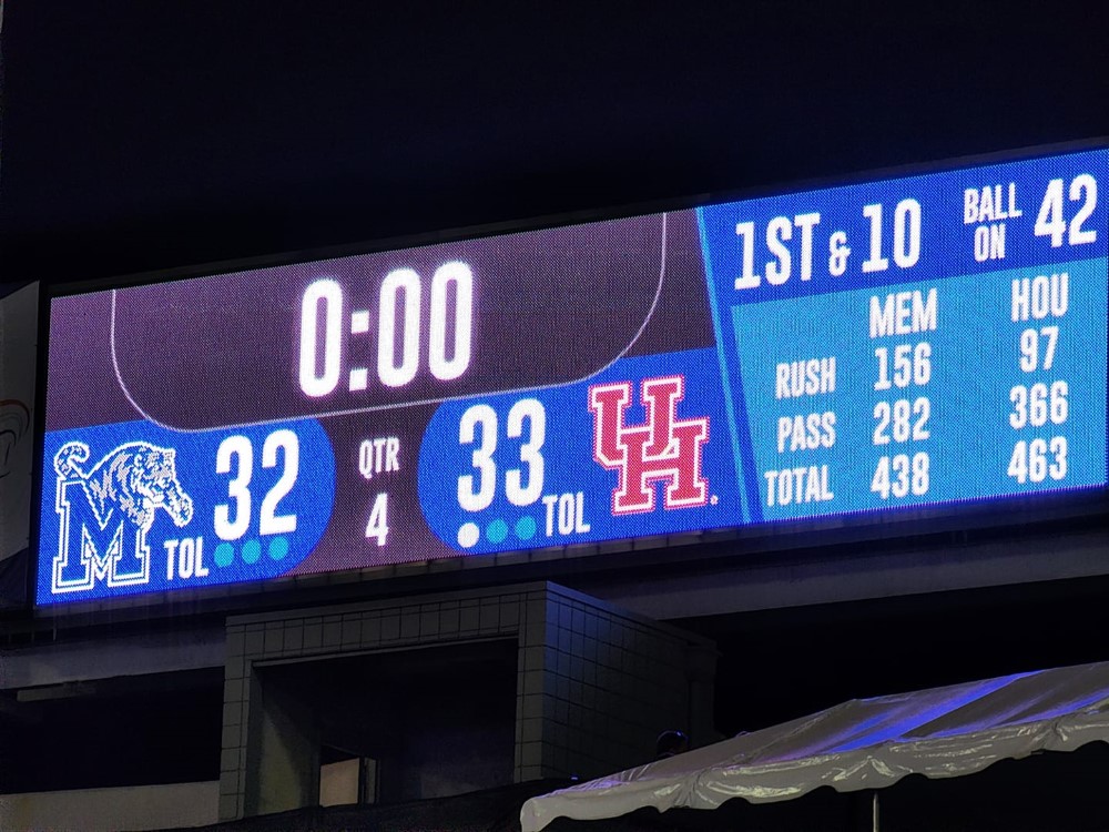 Liberty Bowl scoreboard » Houston Cougars Football, Basketball, News