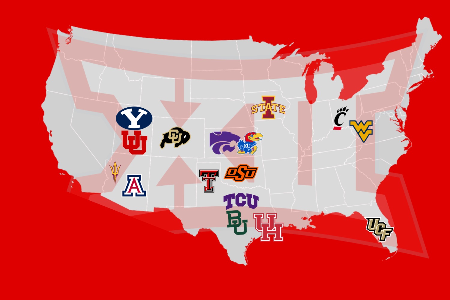 big 12 map 2024 »